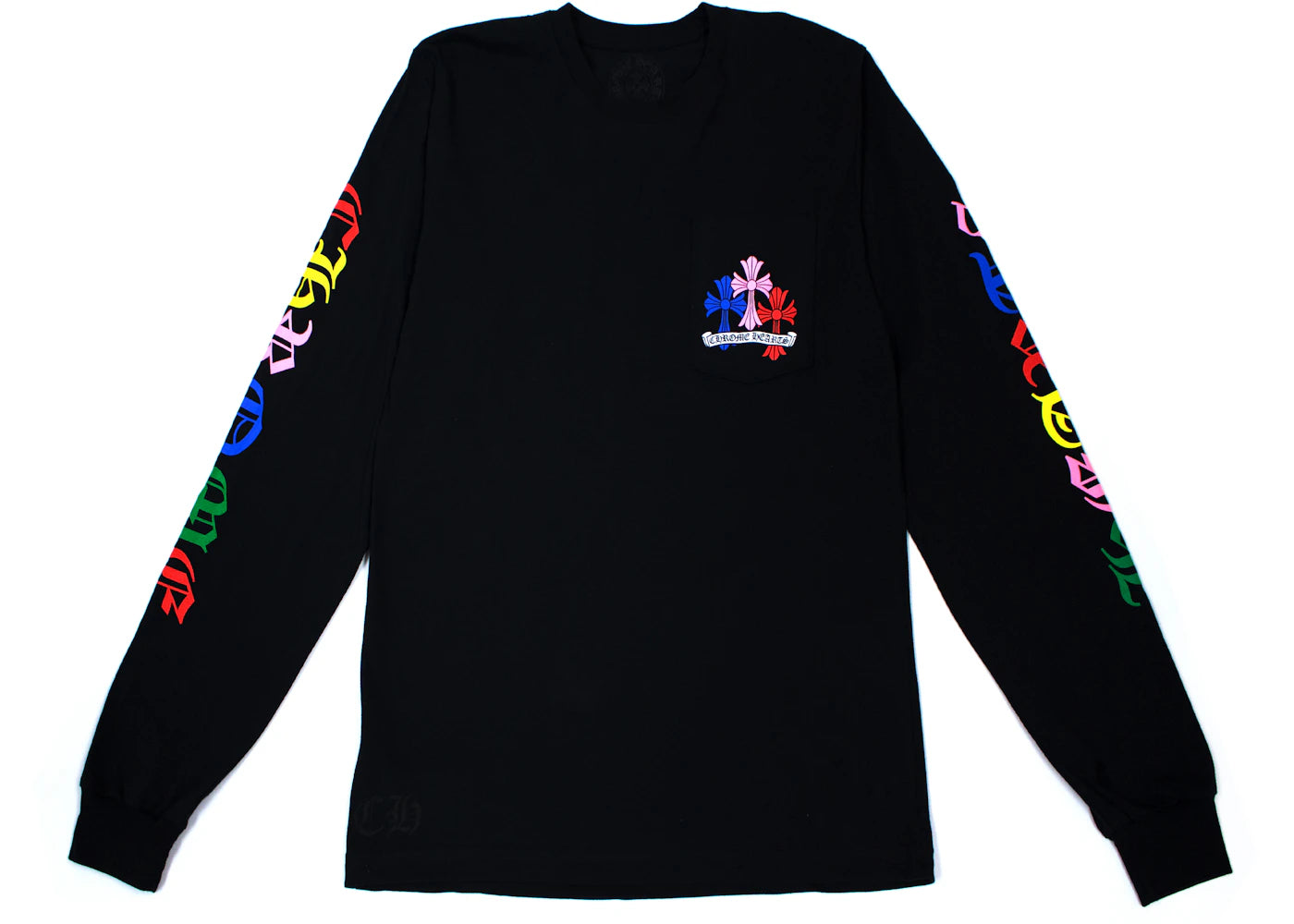 Chrome Hearts Multi Color Cross Cemetery L/S T-shirt Black