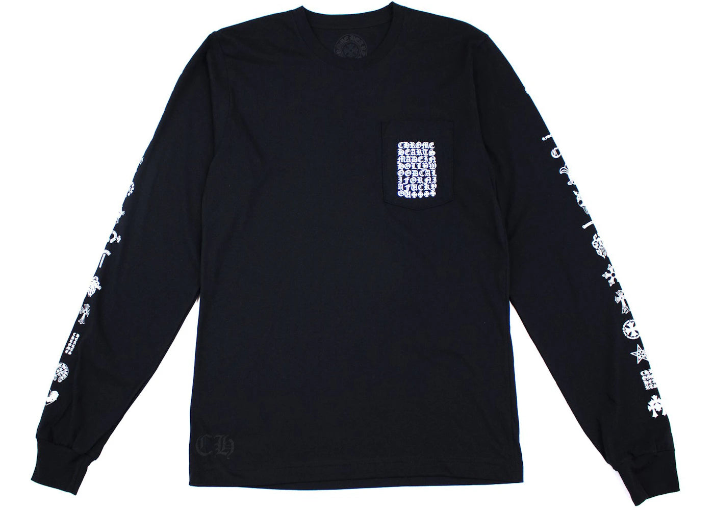 Chrome Hearts Multi Logo Script Long Sleeve T-shirt Black