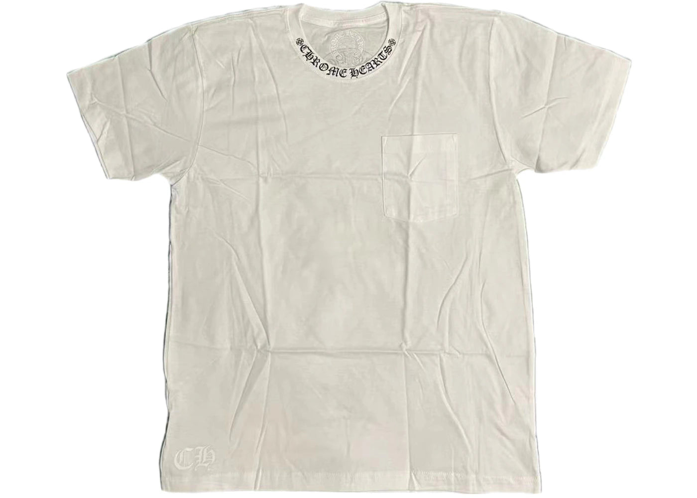 Chrome Hearts Neck Logo Horse Shoe T-Shirt White