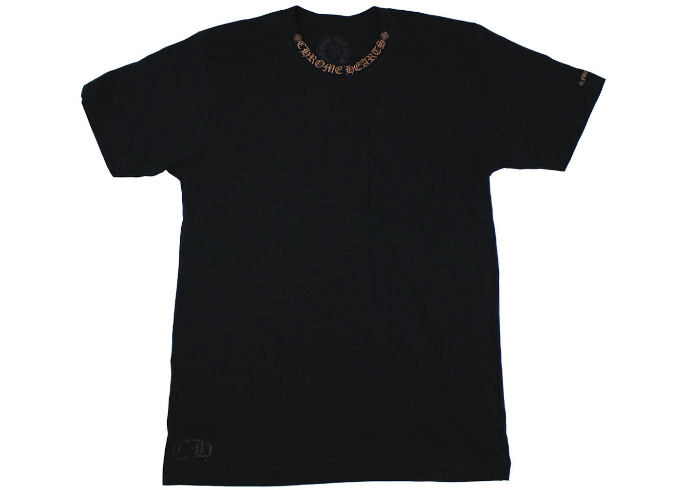 Chrome Hearts Neck Logo T-shirt Black/Brown