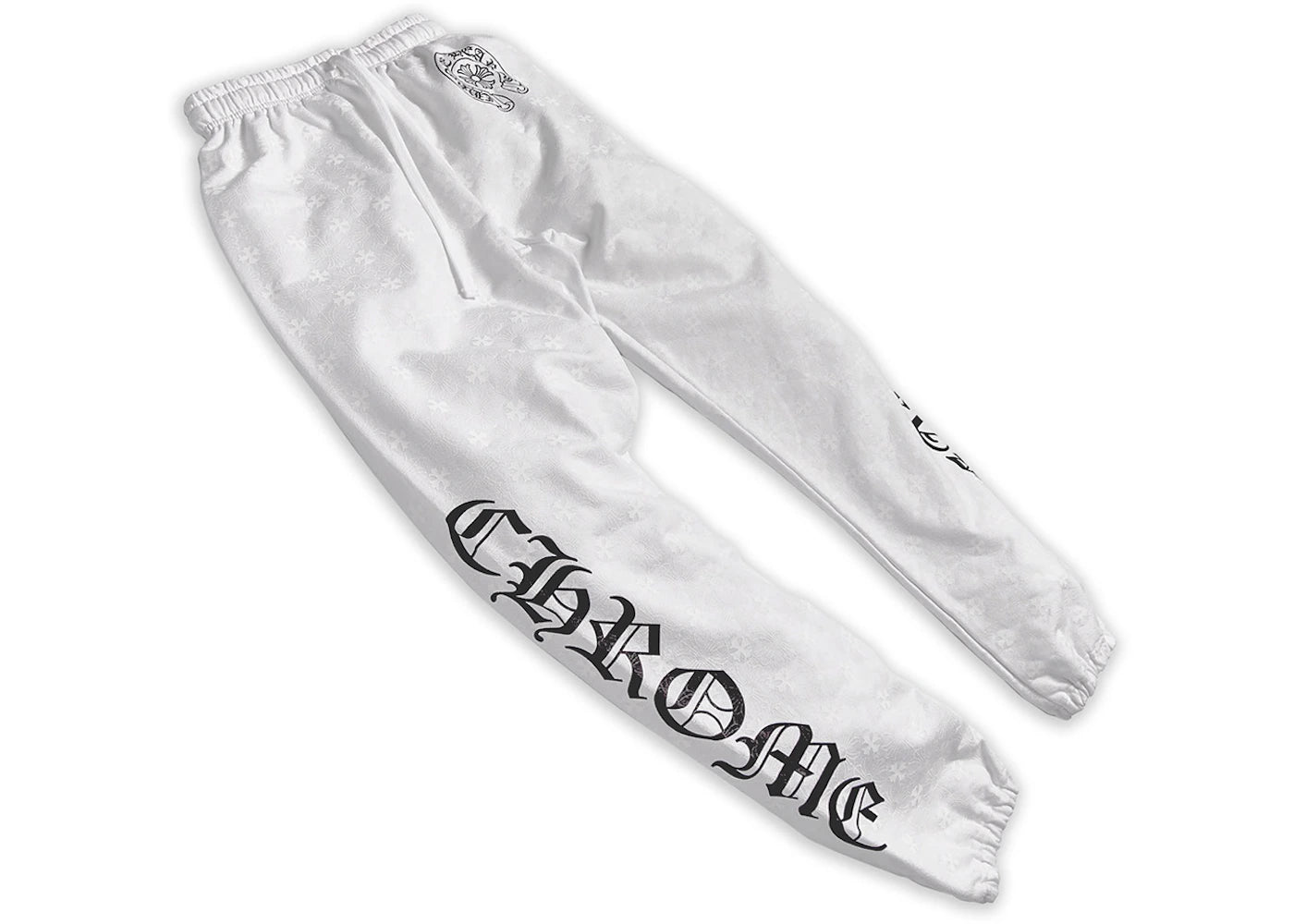 Chrome Hearts Plus Cross All Over Print Sweatpants White