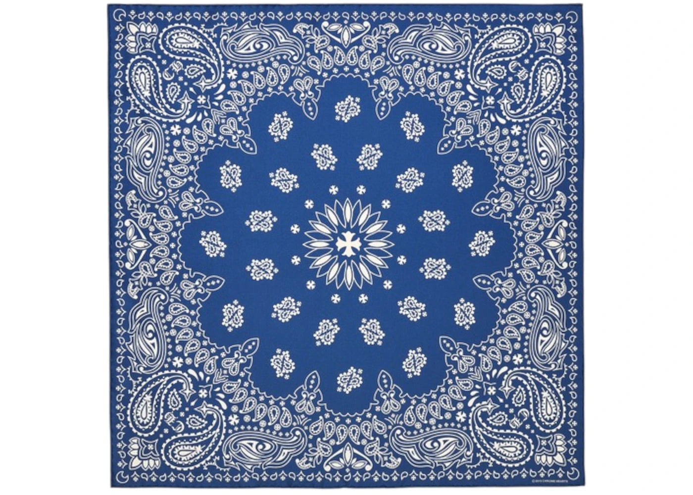 Chrome Hearts Silk Bandana Navy