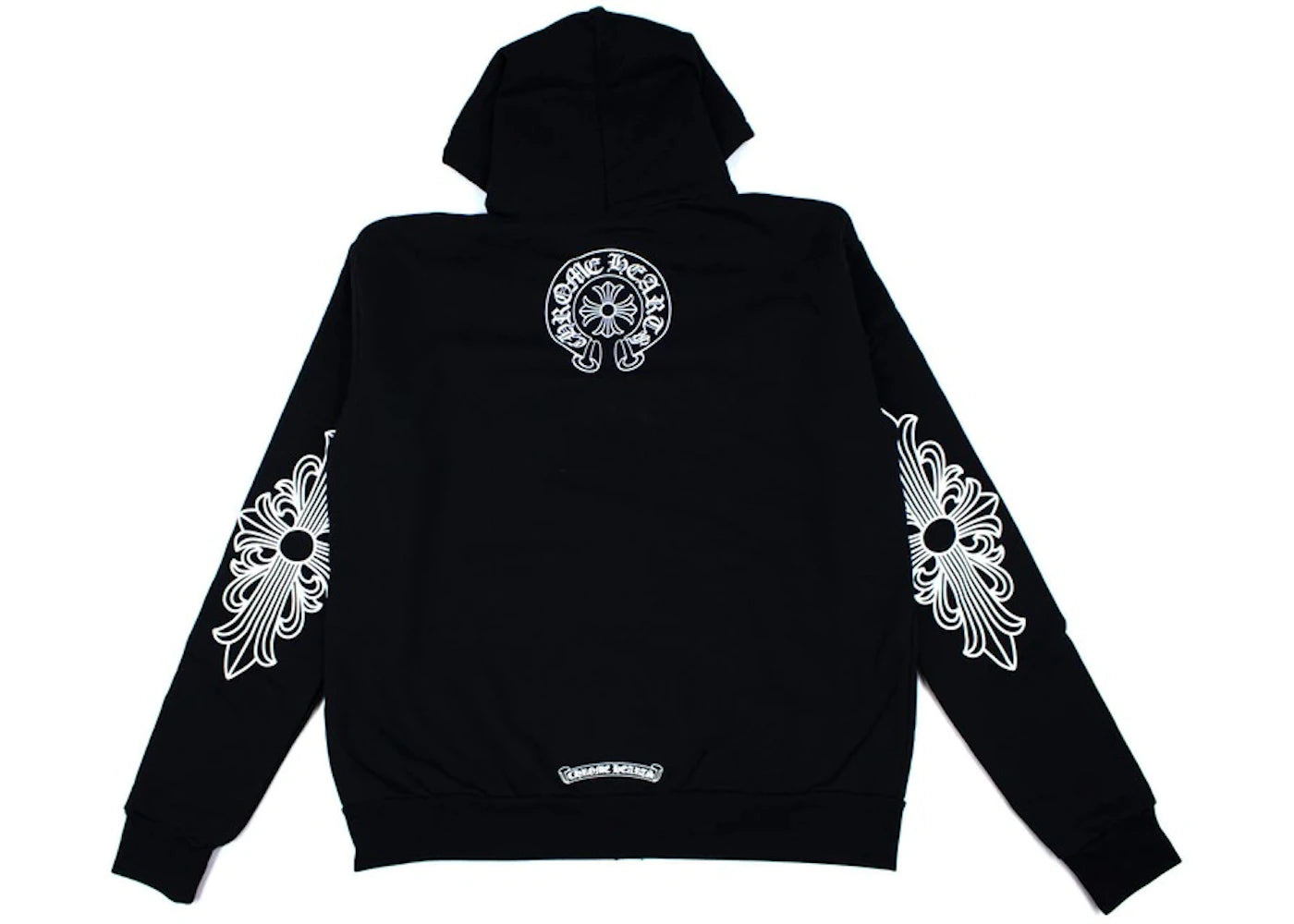 Chrome Hearts Single Floral T Logo Hoodie Black