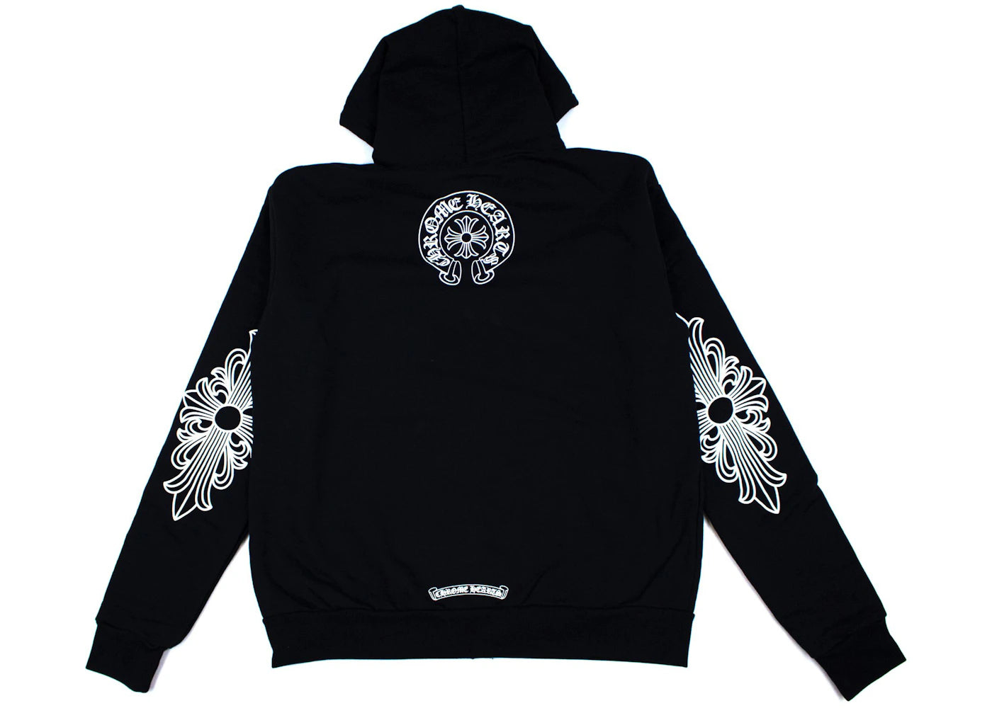 Chrome Hearts Single Floral T Logo Zip Up Hoodie Black