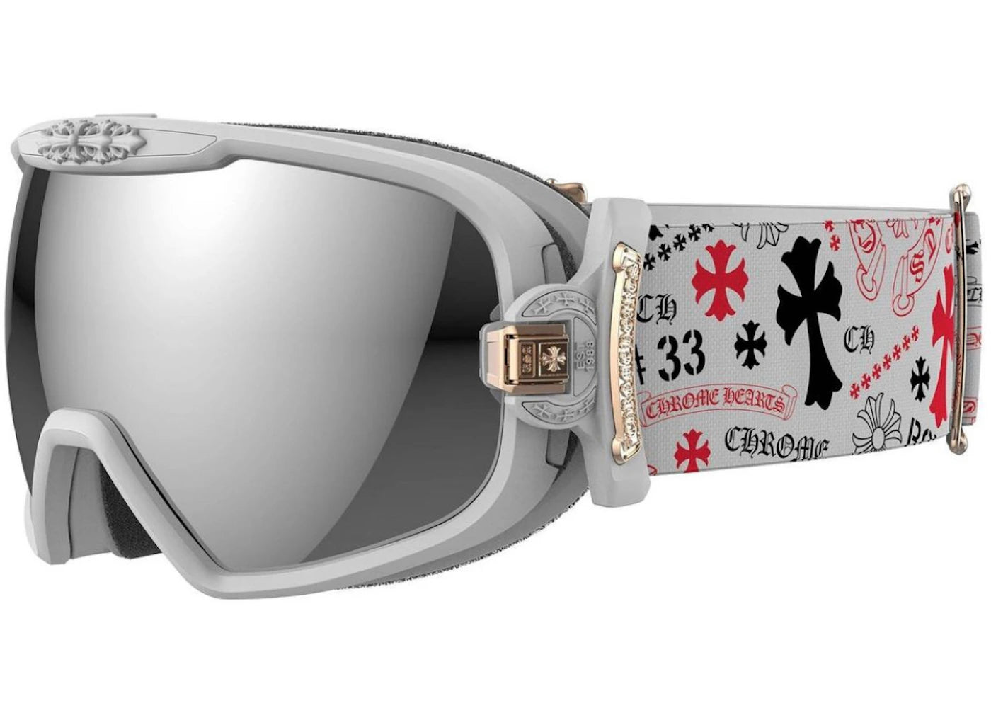 Chrome Hearts Snow Goggles White