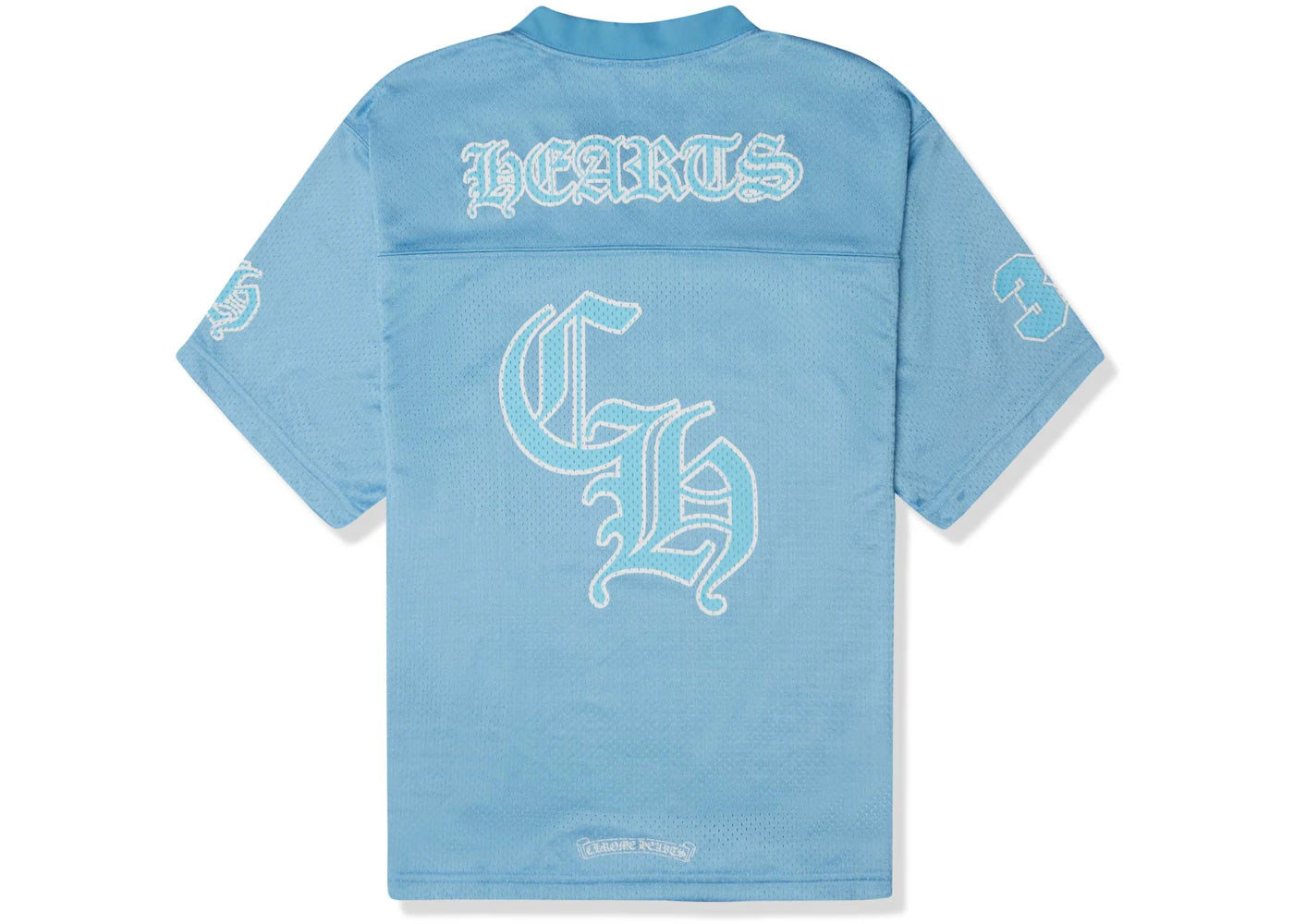 Chrome Hearts Stadium Mesh Short Sleeve Jersey Blue