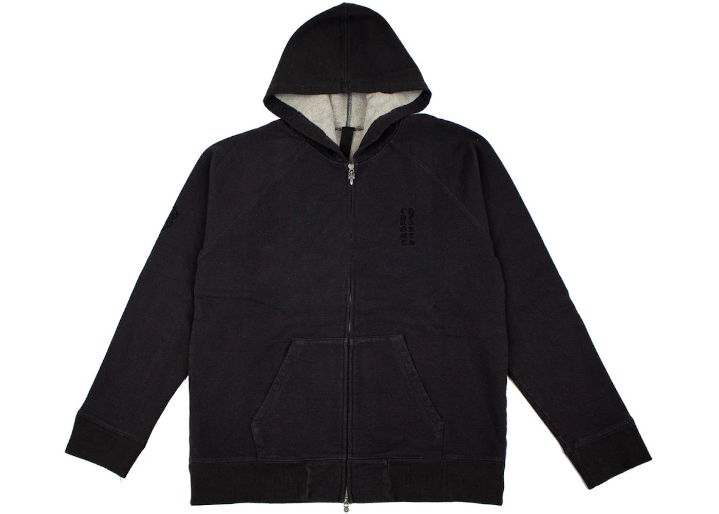 Chrome Hearts U GRP Y NOT 2-TND Zip Up Hoodie Black