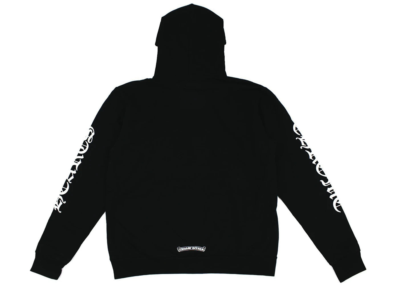 Chrome Hearts Vertical Logo FU Hood Hoodie Black/White