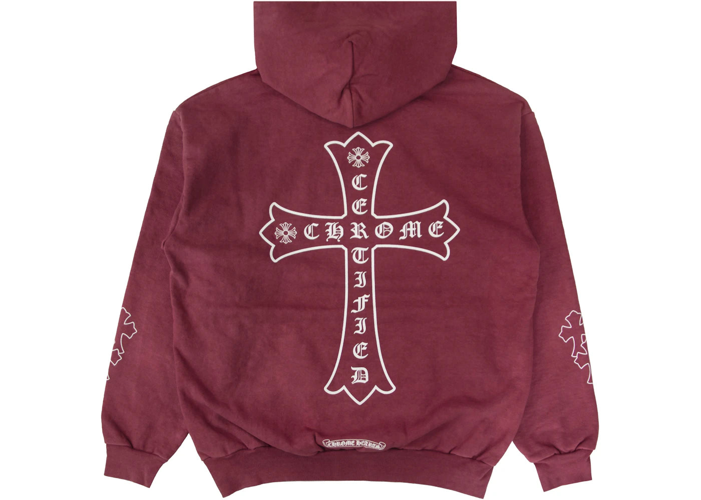 Chrome Hearts x Drake Certified Chrome Hand Dyed Hoodie Washed Red (Miami Exclusive)