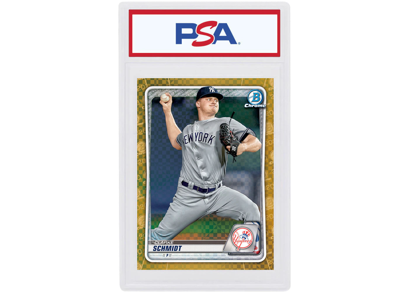 Clarke Schmidt 2020 Bowman Chrome X Gold X-Fractor /3 #BCP-216