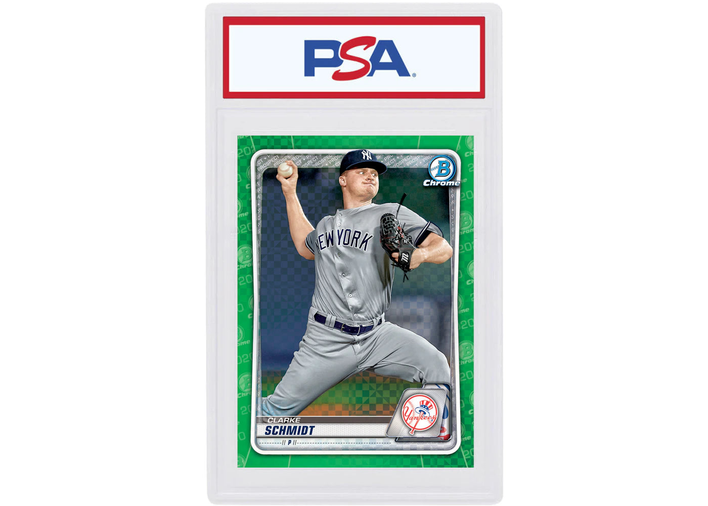 Clarke Schmidt 2020 Bowman Chrome X Green X-Fractor /31 #BCP-216 (PSA or BGS Graded)