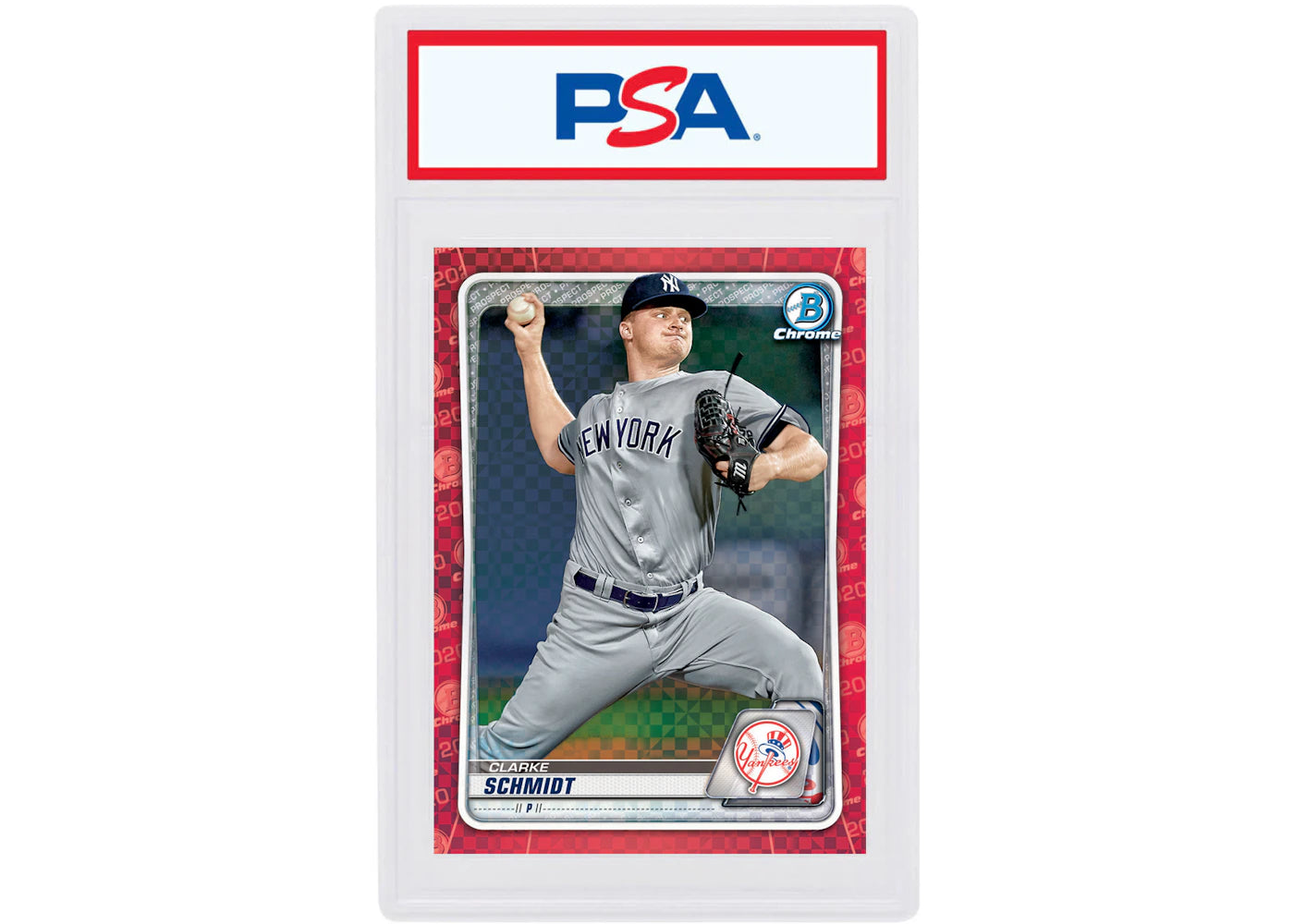 Clarke Schmidt 2020 Bowman Chrome X Red X-Fractor 1/1 #BCP-216 (PSA or BGS Graded)