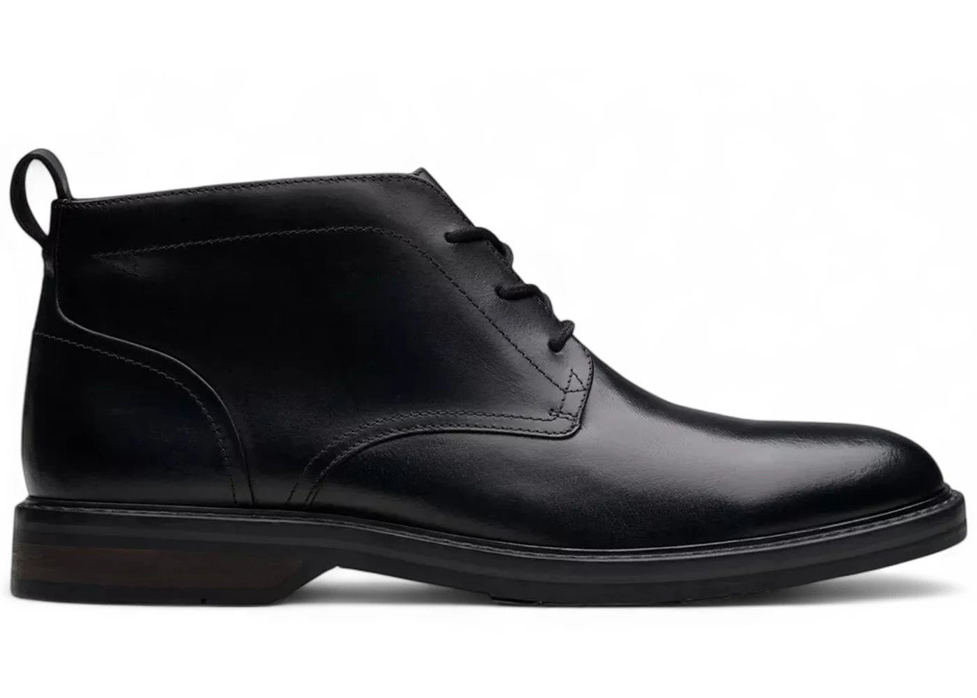 Clarks Aldwin Chukka Black Leather