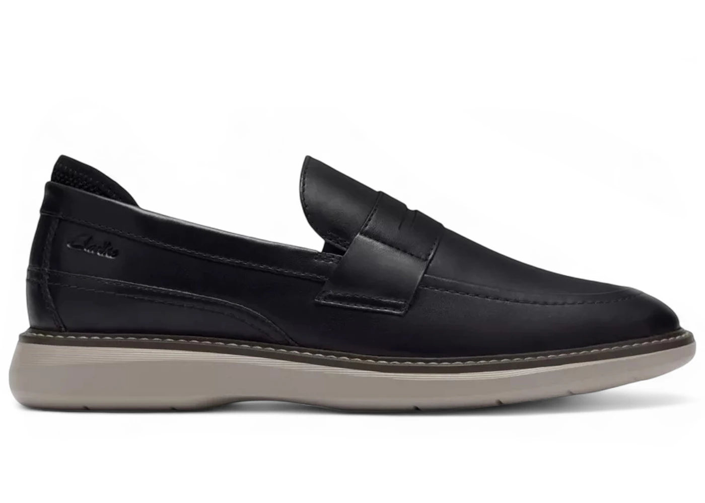 Clarks Brantin Loafer Black Leather