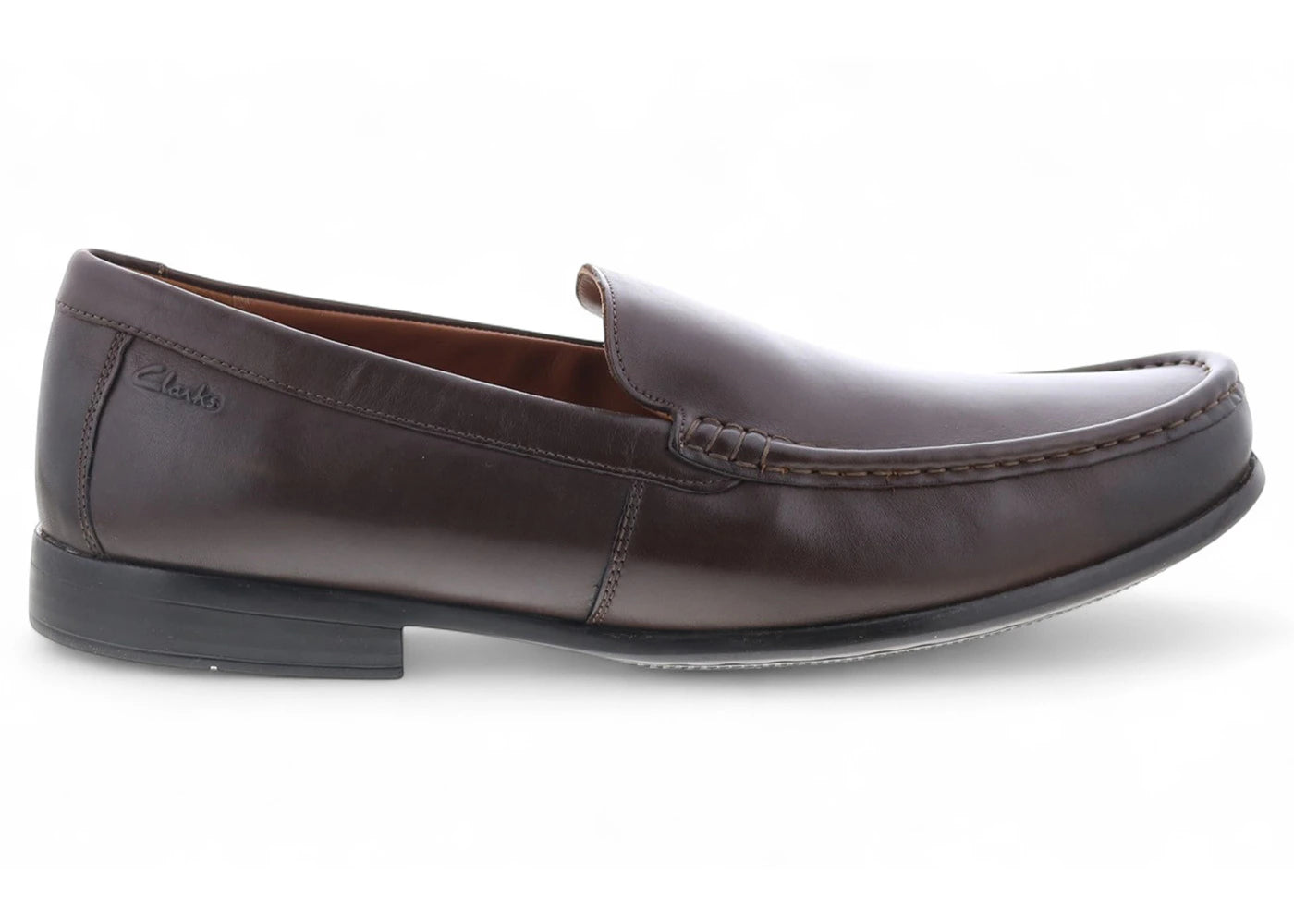 Clarks Claude Plain Dark Brown