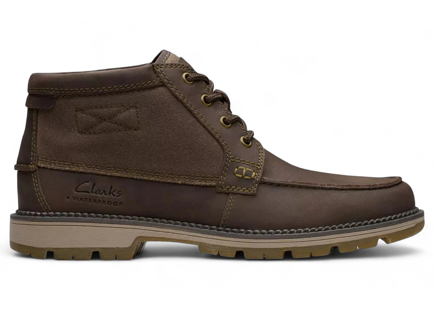 Clarks Maplewalk Moc Waterproof Brown