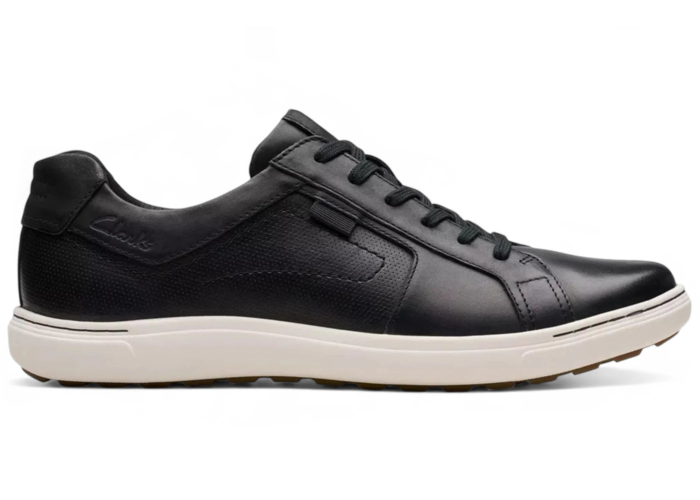 Clarks Mapstone Lace Black Leather