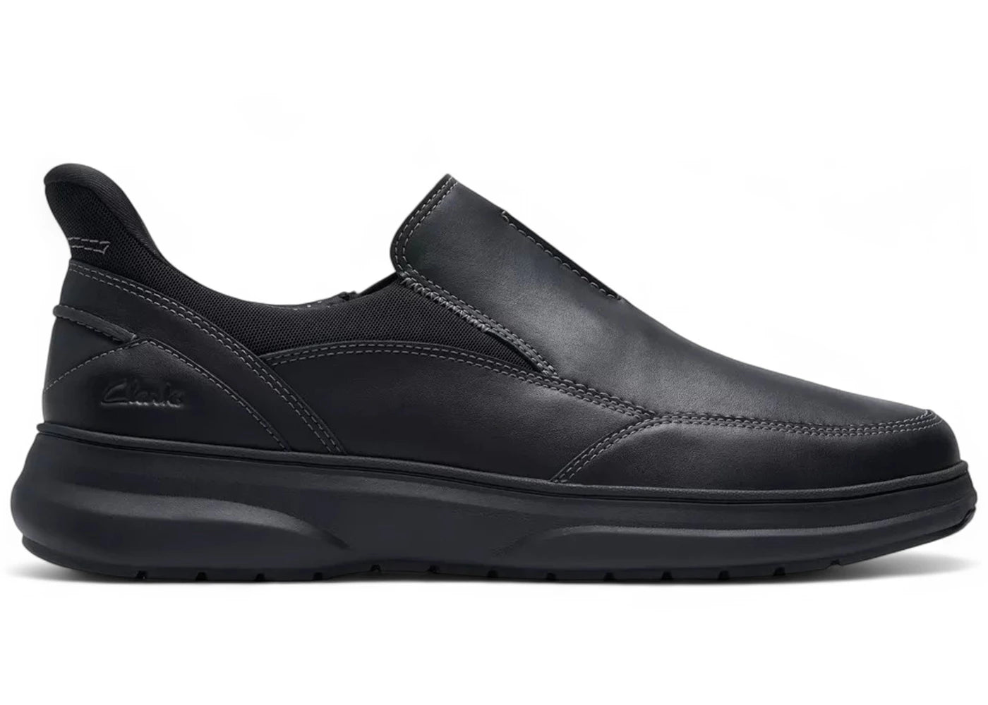Clarks Mullan Step Black Leather