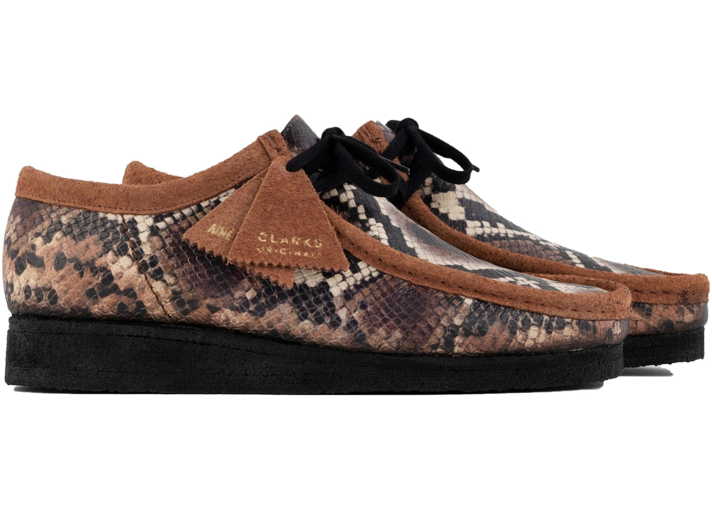 Clarks Originals Wallabee Aime Leon Dore Snakeskin Brown