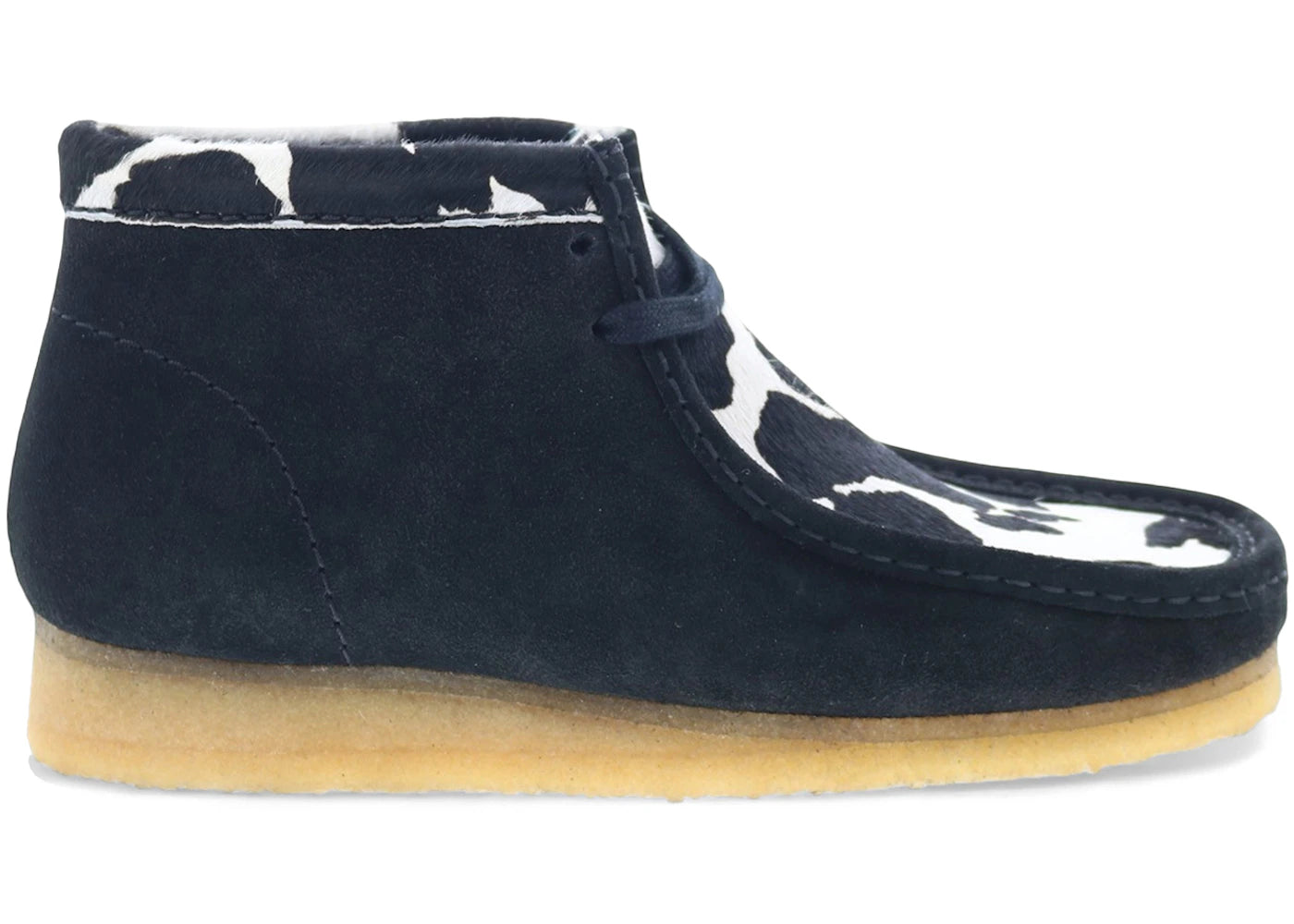 Clarks Originals Wallabee Boot Black Cow Print