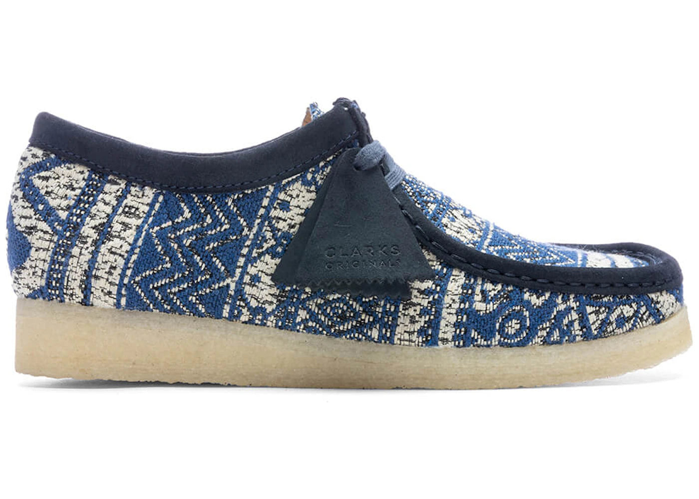 Clarks Originals Wallabee Boot Blue Fabric