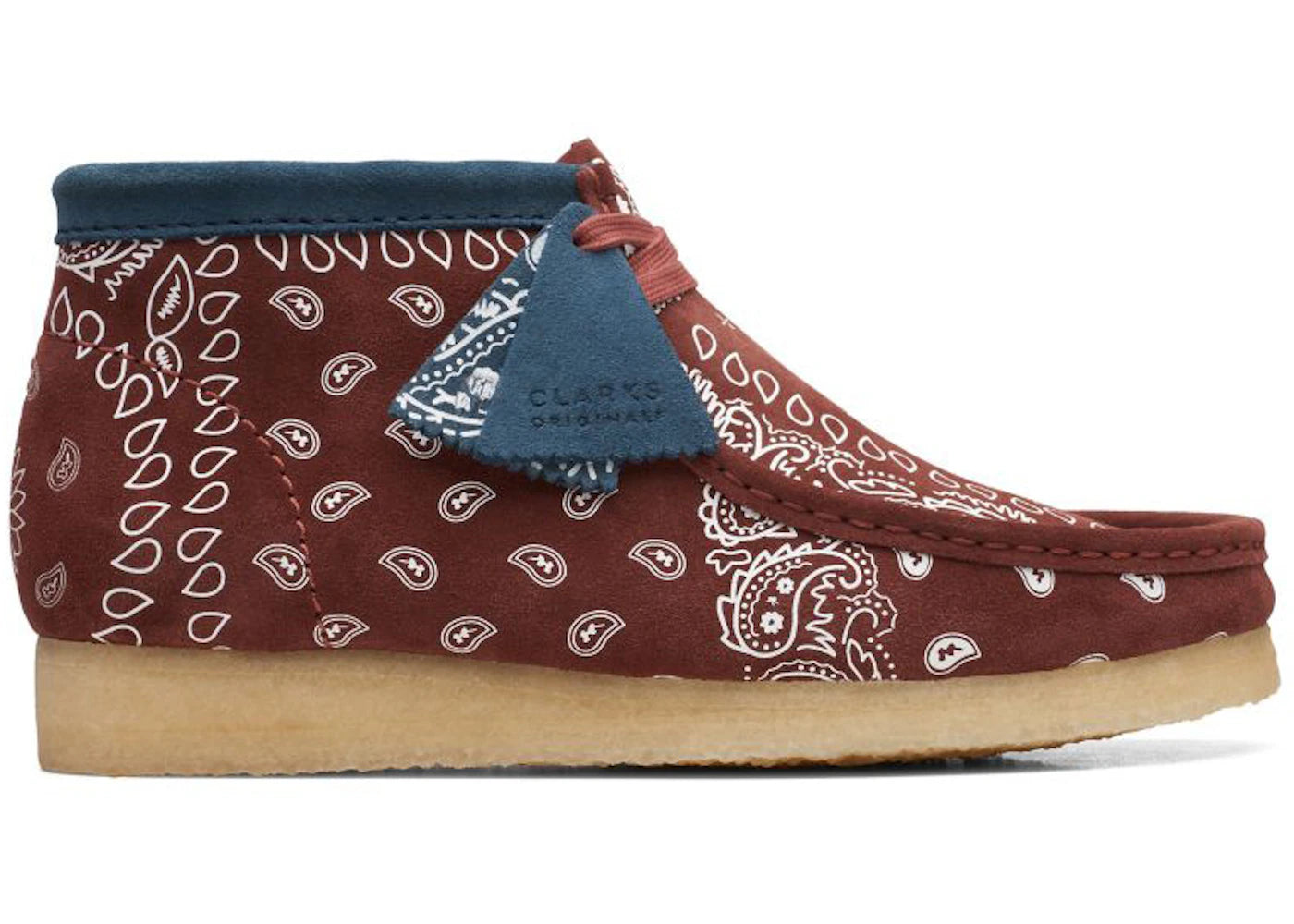 Clarks Originals Wallabee Boot Brick Paisley