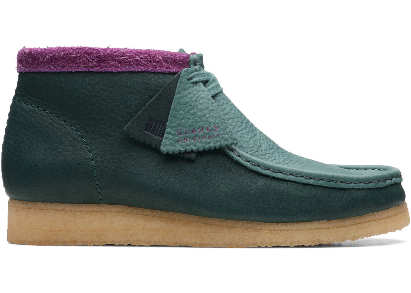 Clarks Originals Wallabee Boot Green Combination