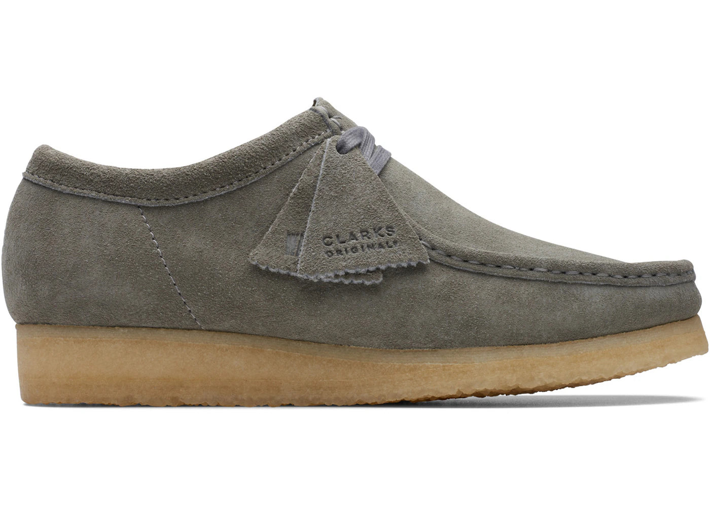 Clarks Originals Wallabee Boot Grey Suede Crepe