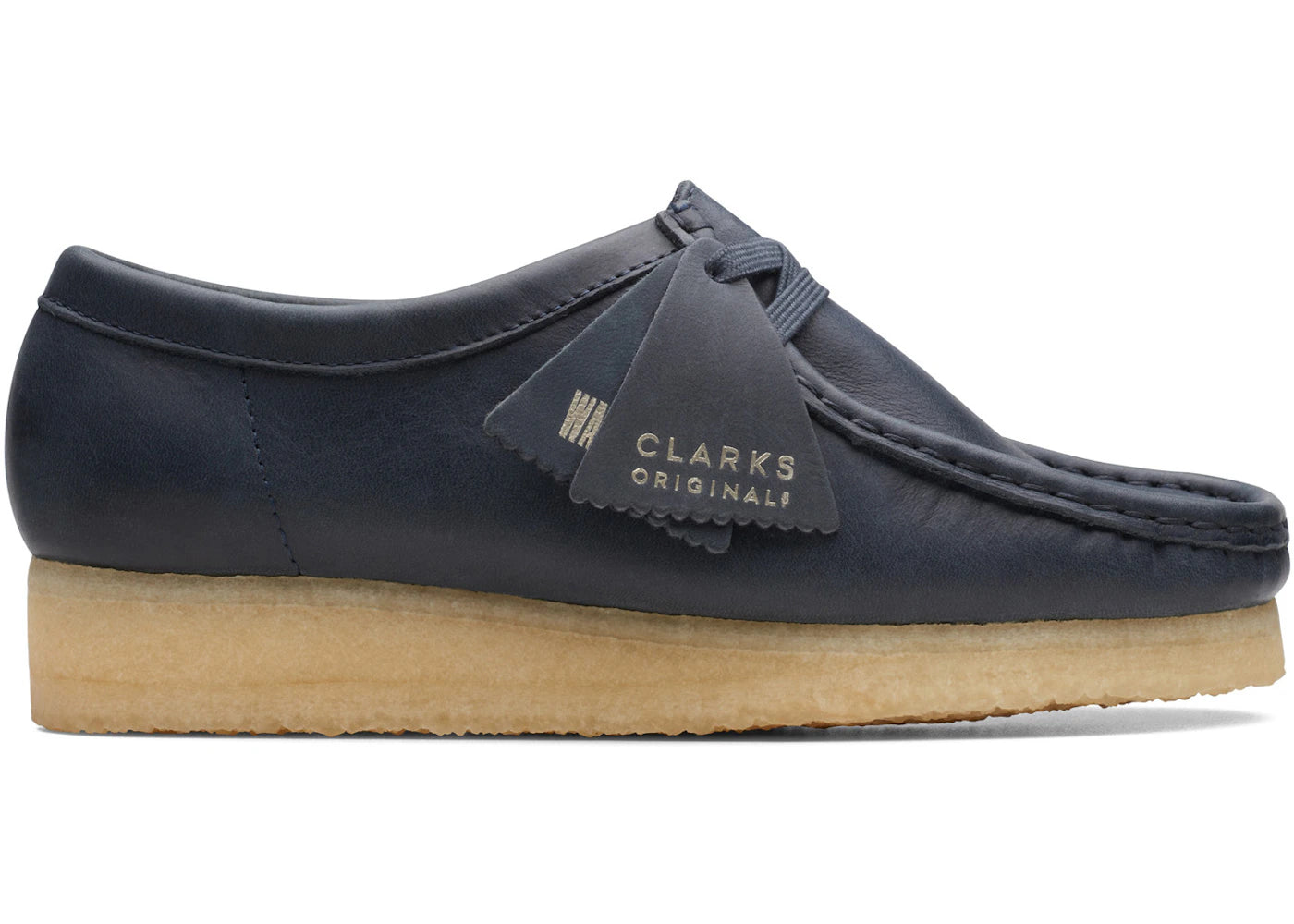 Clarks Originals Wallabee Boot Navy Leather (Women's)