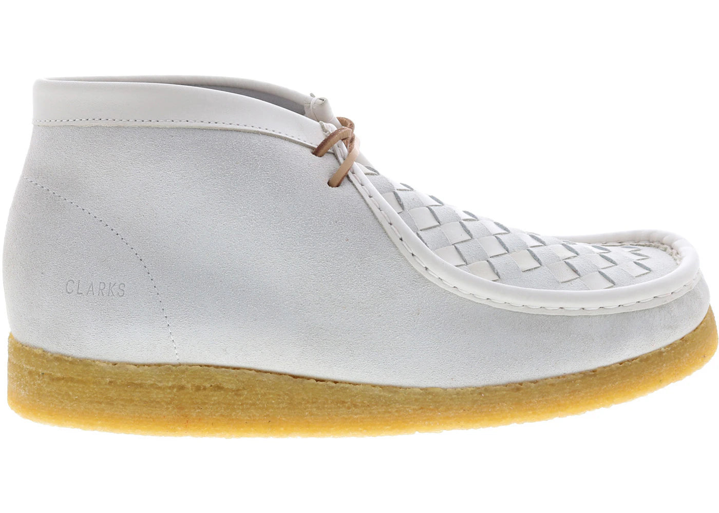 Clarks Originals Wallabee Boot White Woven