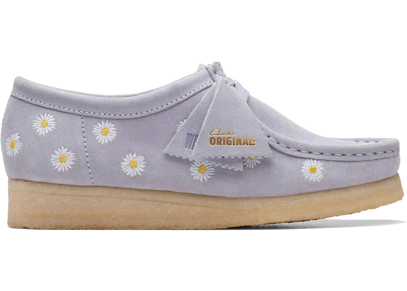 Clarks Originals Wallabee Cloud Grey Daisy Embroidery (Women's)