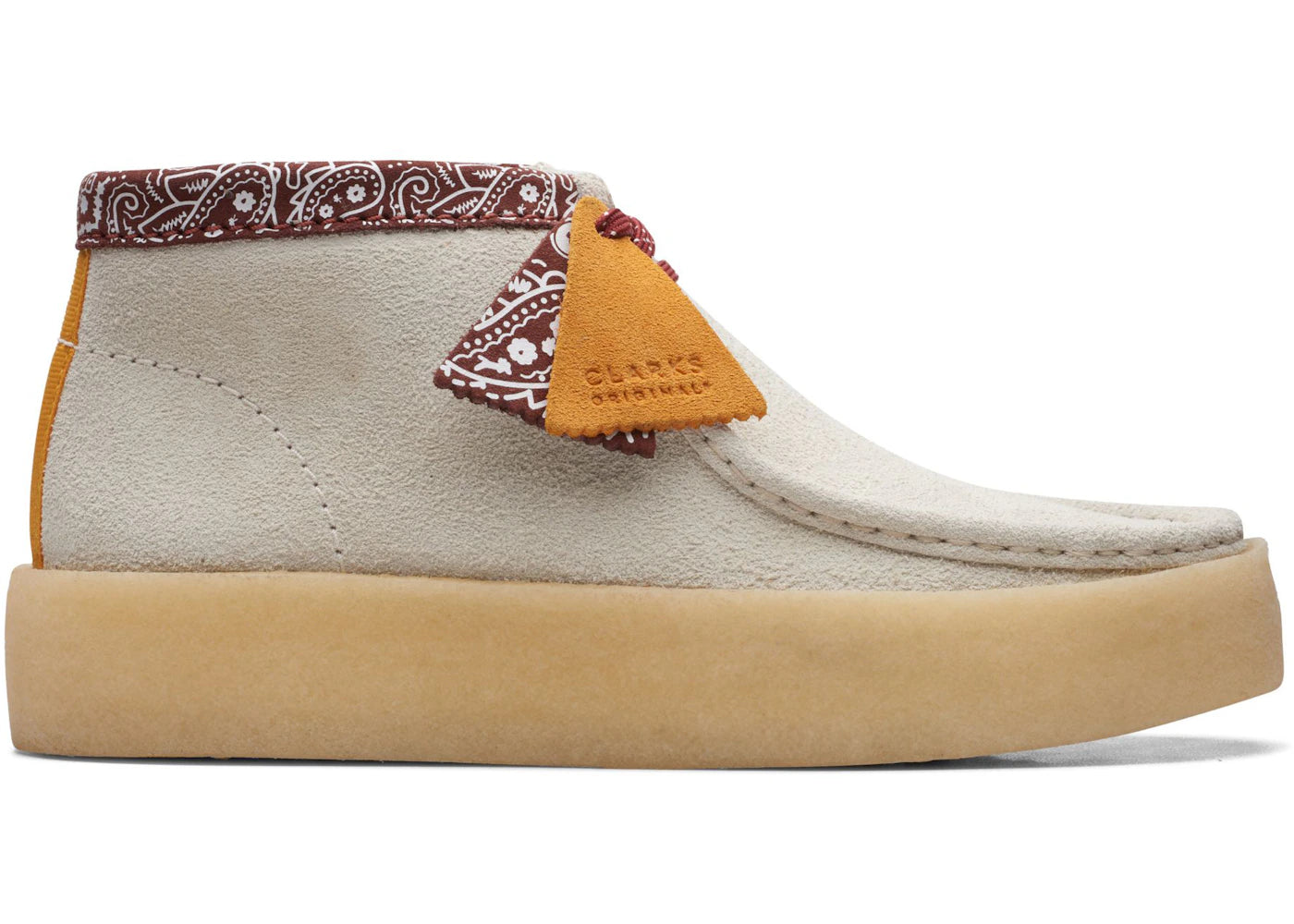 Clarks Originals Wallabee Cup Boot White Interest