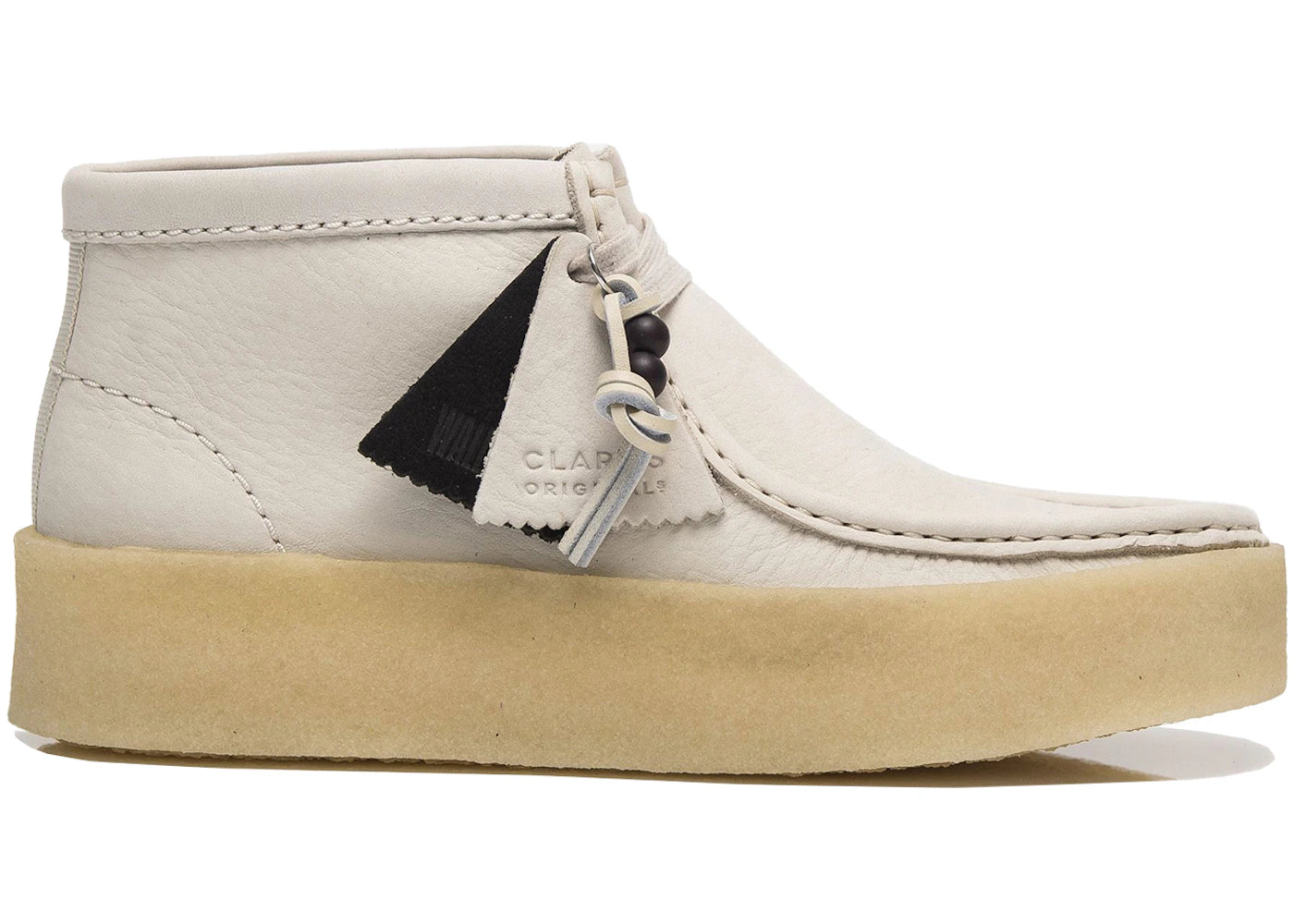 Clarks Originals Wallabee Cup Boot White Nubuck (Women's)