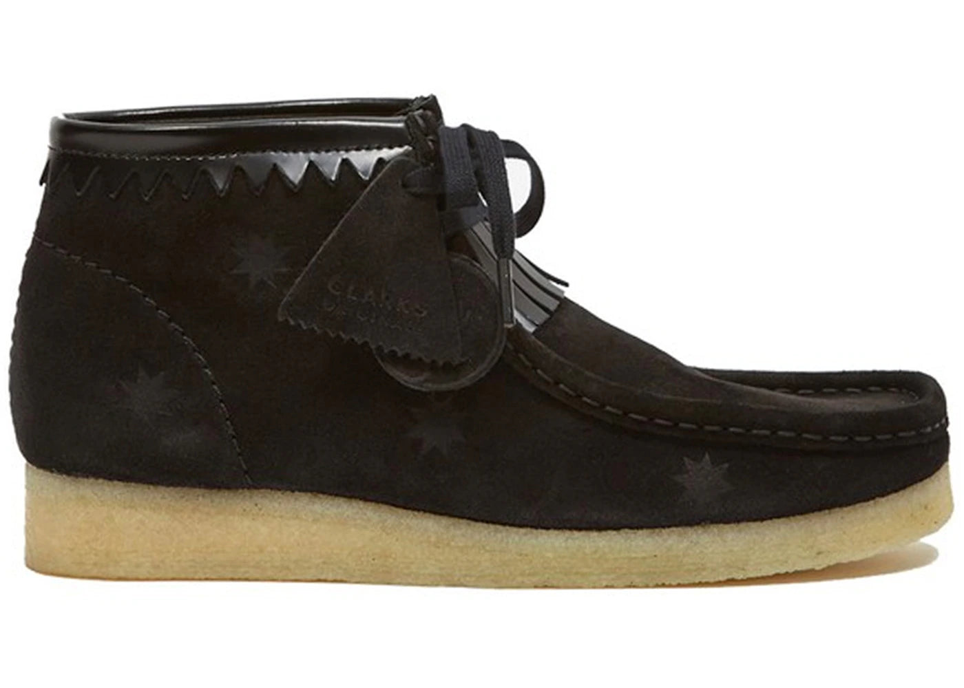 Clarks Originals Wallabee Cup Goodhood Black Suede Stars