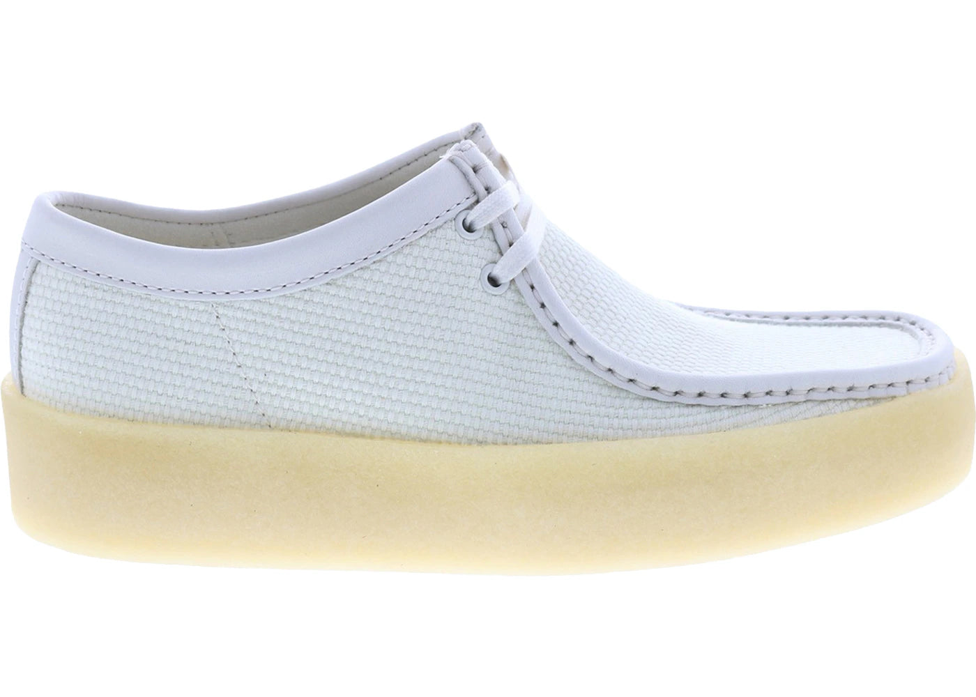 Clarks Originals Wallabee Cup Off White Textile