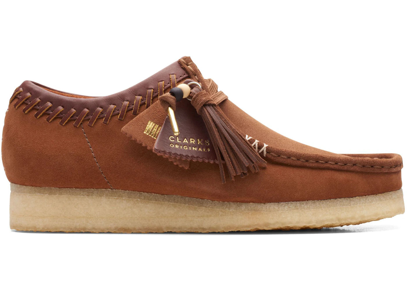 Clarks Originals Wallabee Dark Tan Combination