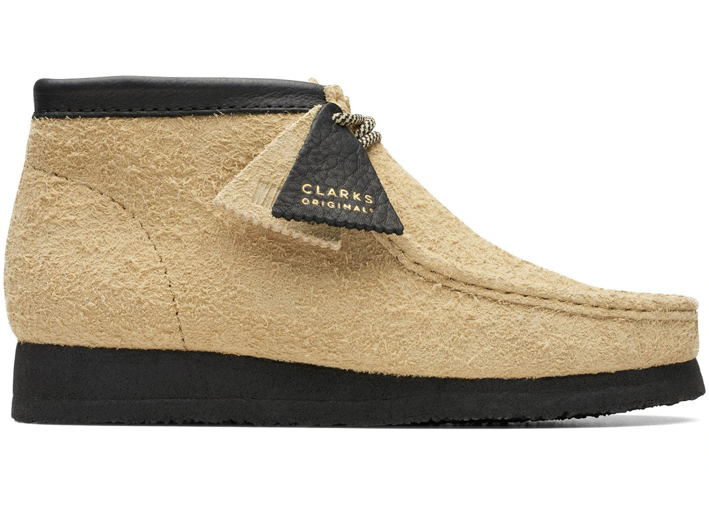 Clarks Originals Wallabee Hairy Suede Maple Black