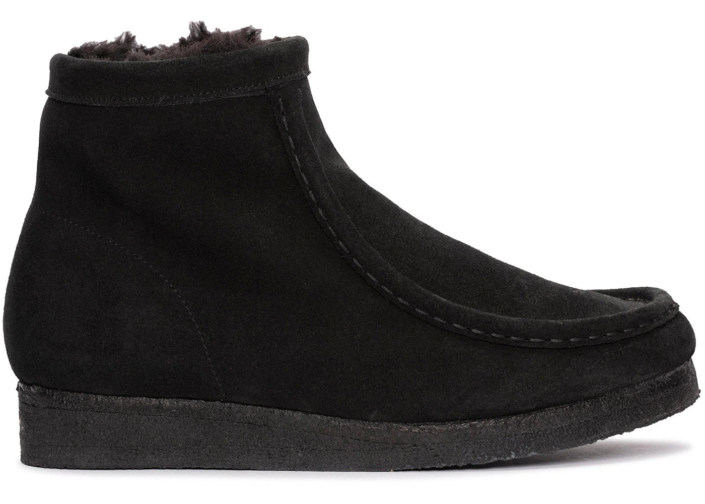 Clarks Originals Wallabee Hi Black Warmlined Suede (Women's)