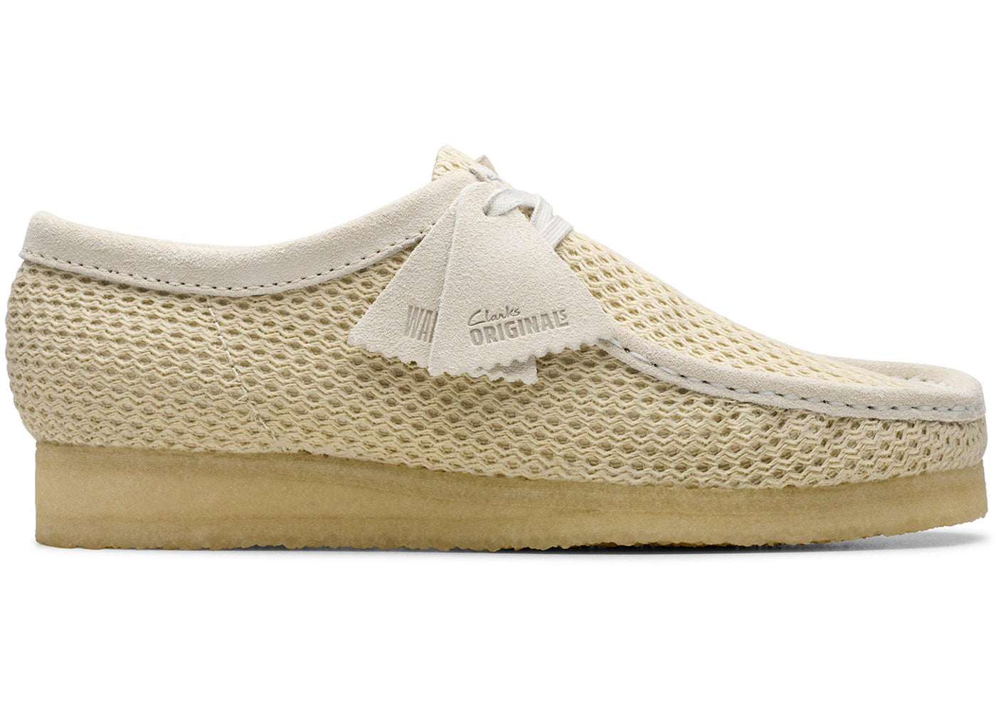 Clarks Originals Wallabee Off White Mesh