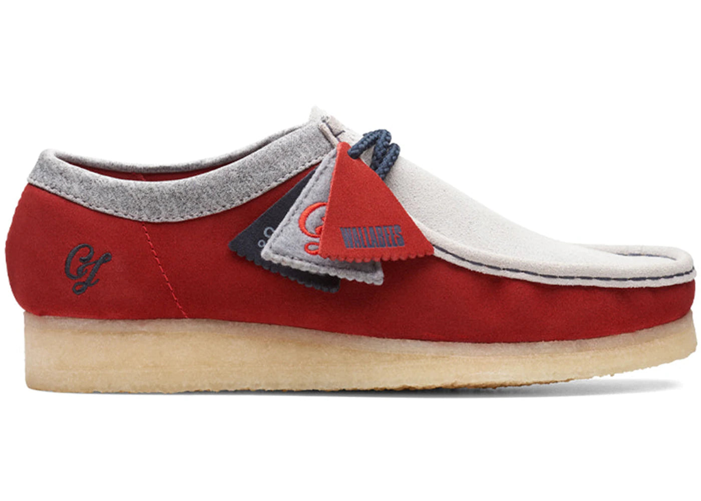 Clarks Originals Wallabee VCY Combi Red Grey