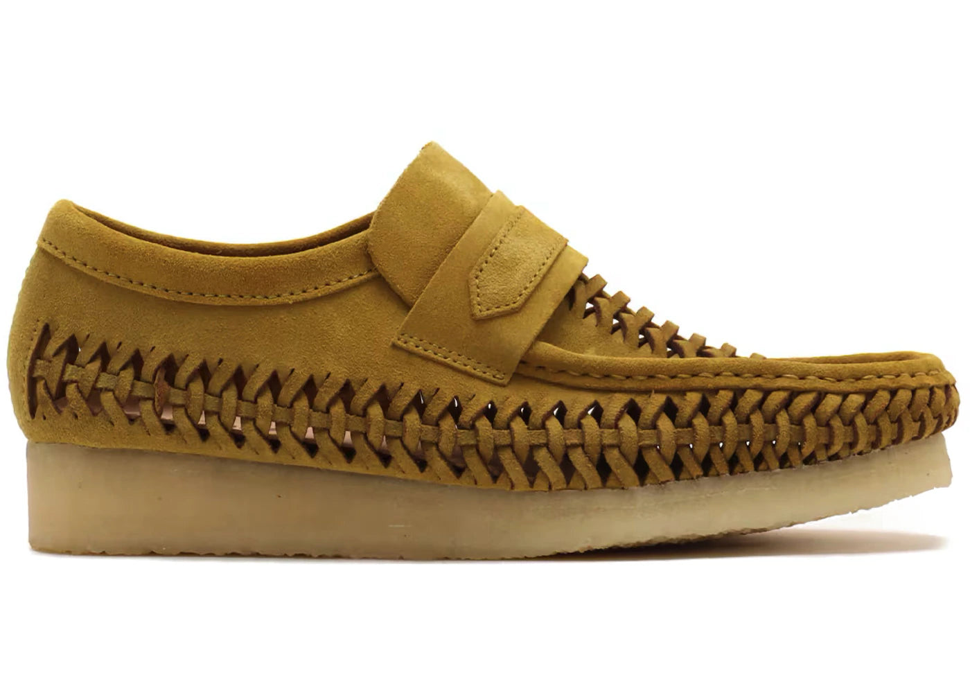 Clarks Originals Wallabee Weave Loafer Olive Suede