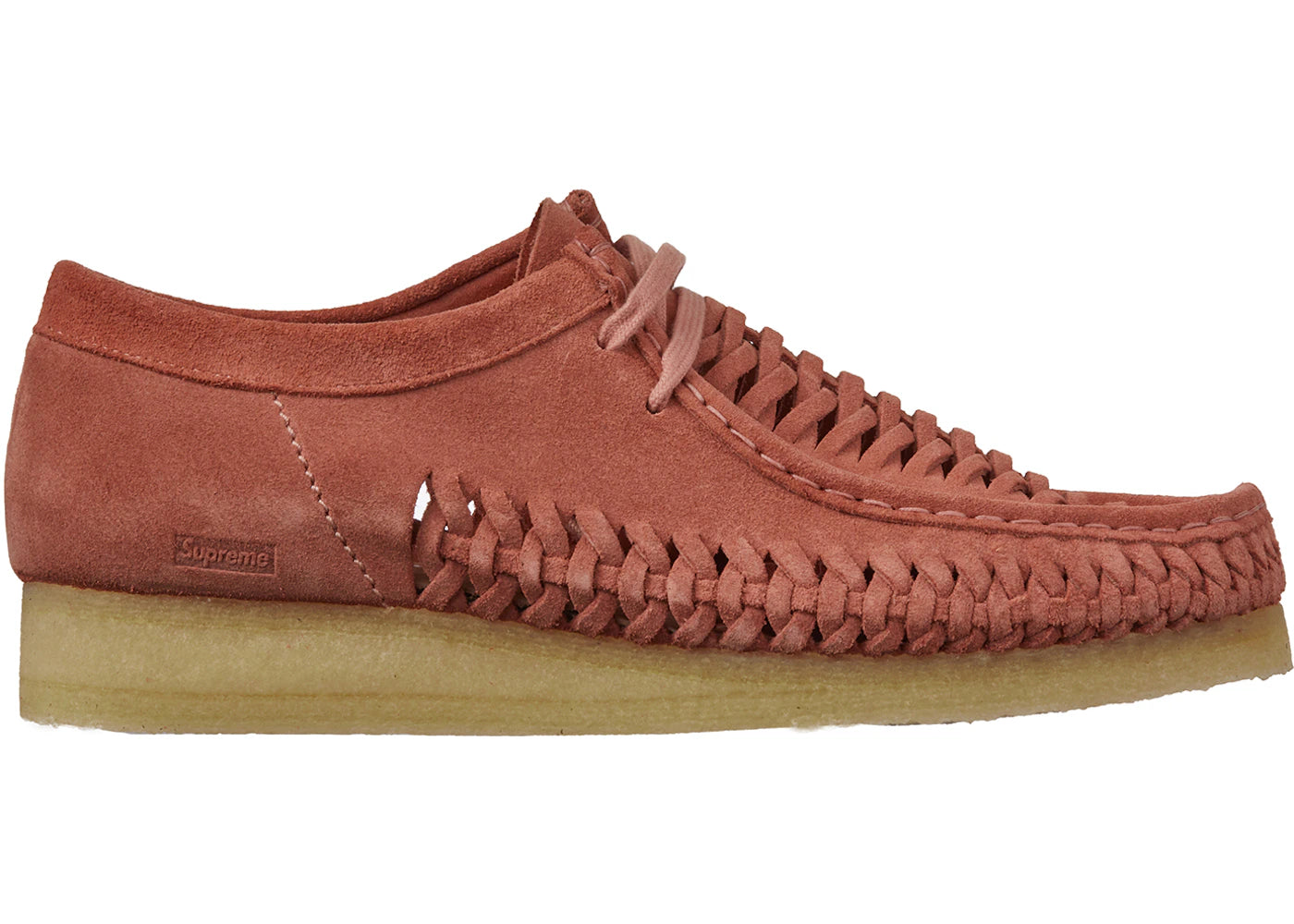 Clarks Originals Woven Wallabee Supreme Pink