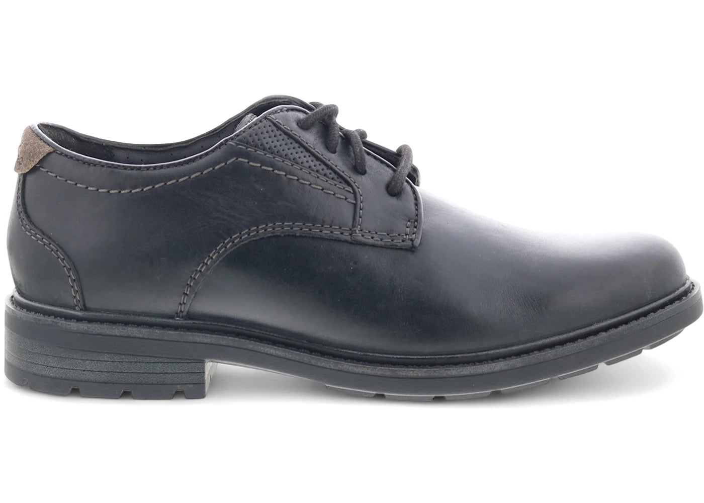 Clarks Un Shire Low Black Leather