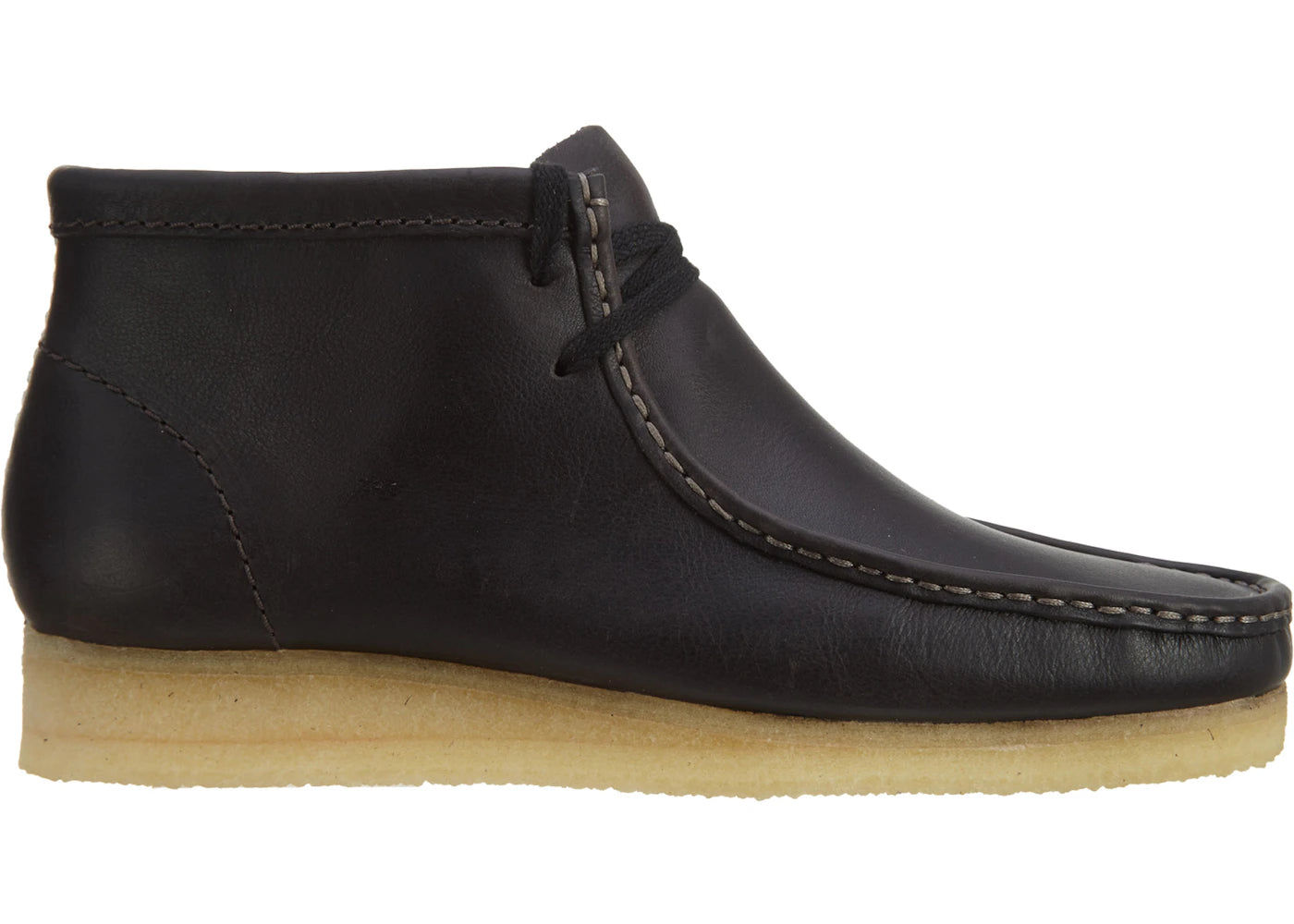 Clarks Wallabee Boot Charcoal Leather Cuir Gris Charbon (Women's)