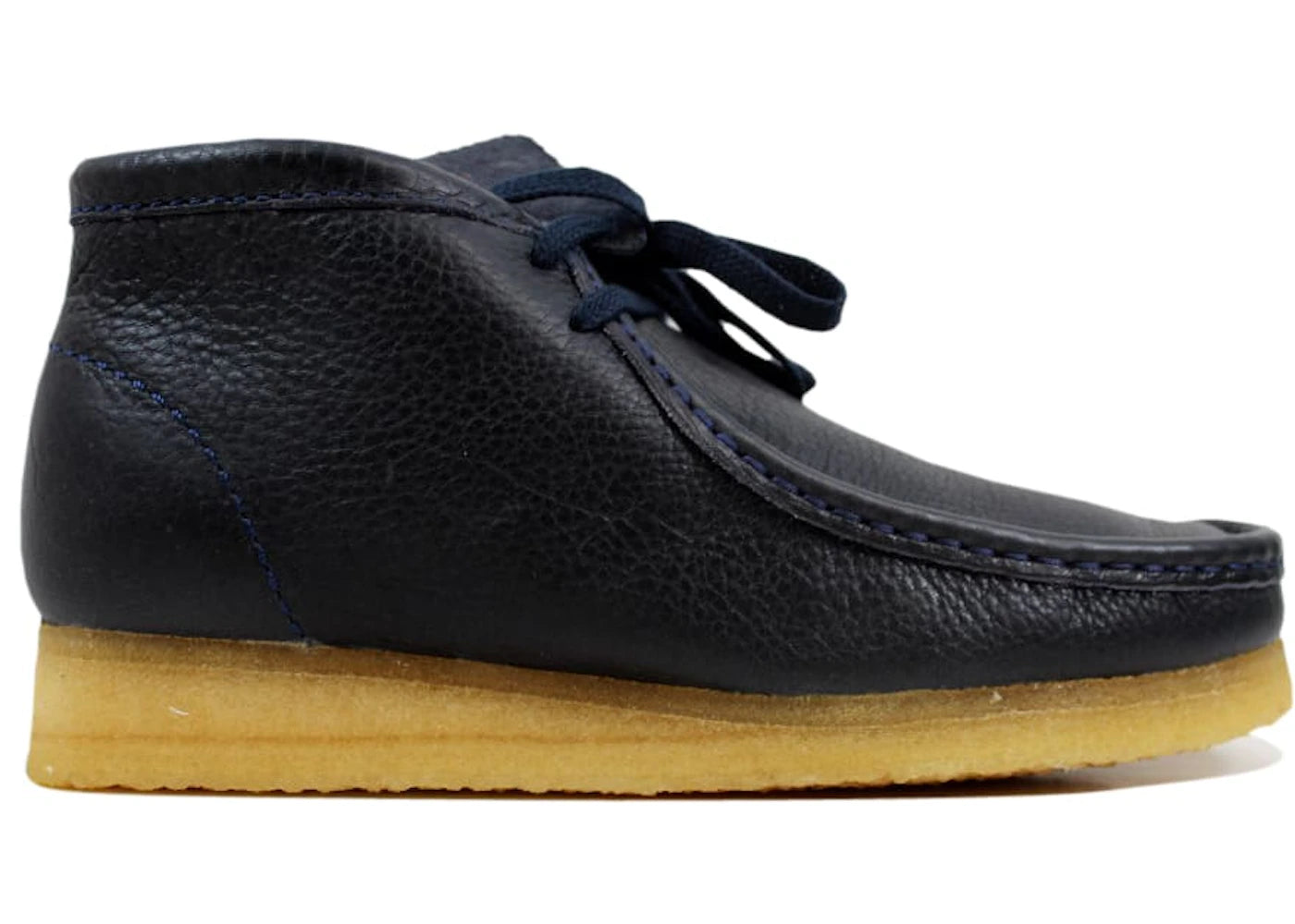 Clarks Wallabee Boot Navy Leath