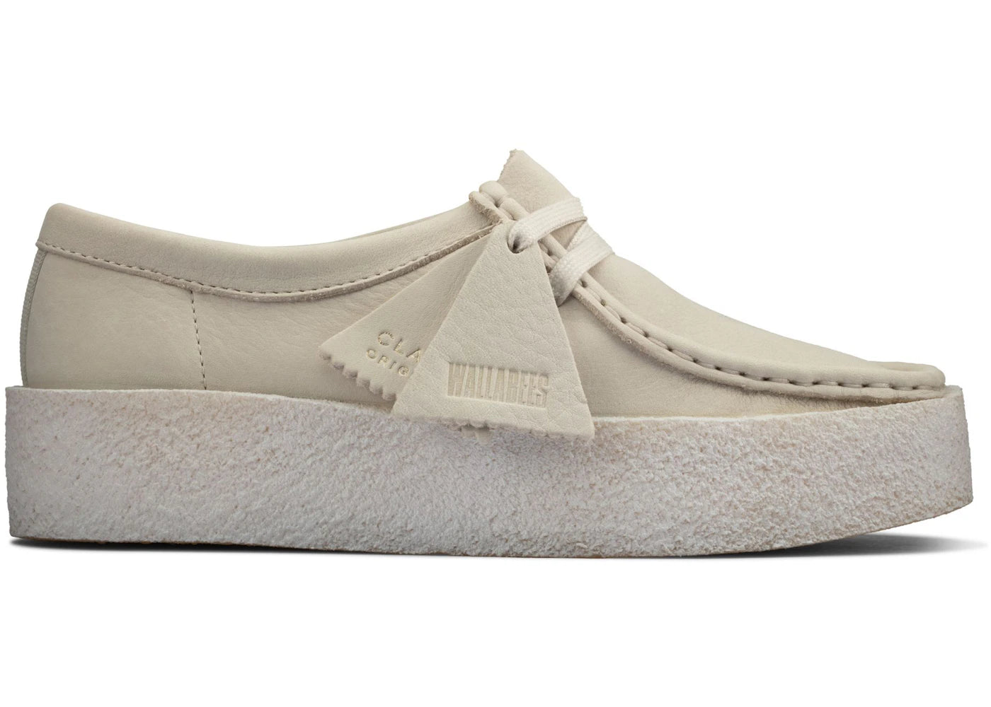 Clarks Wallabee Cup White Nubuck (Women's)