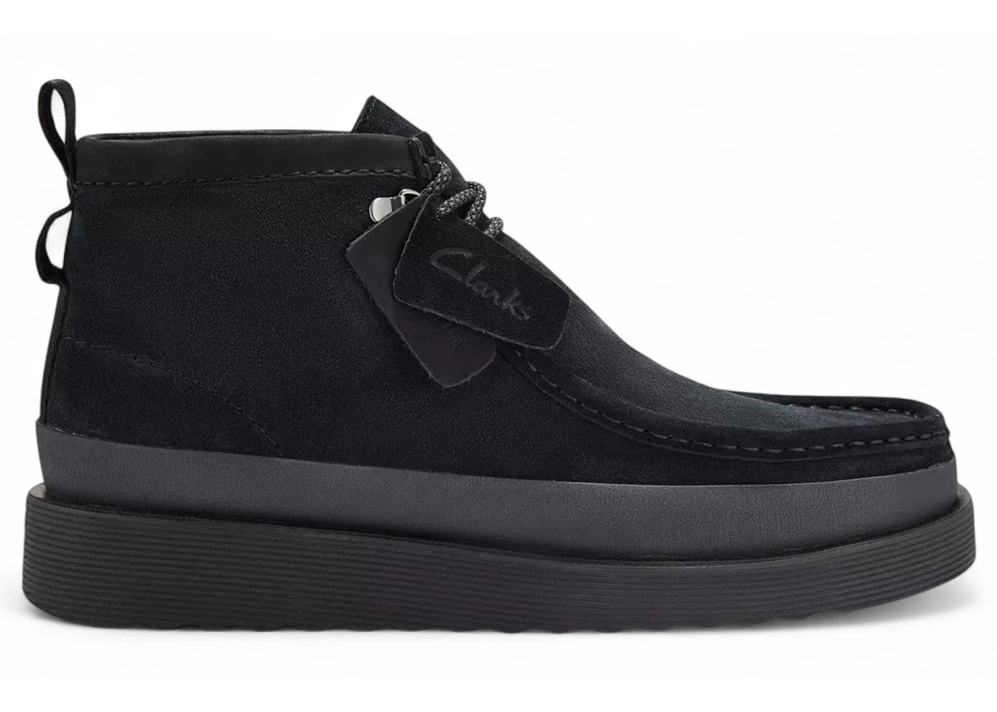 Clarks Wallabee FTR2 Hi Black Suede