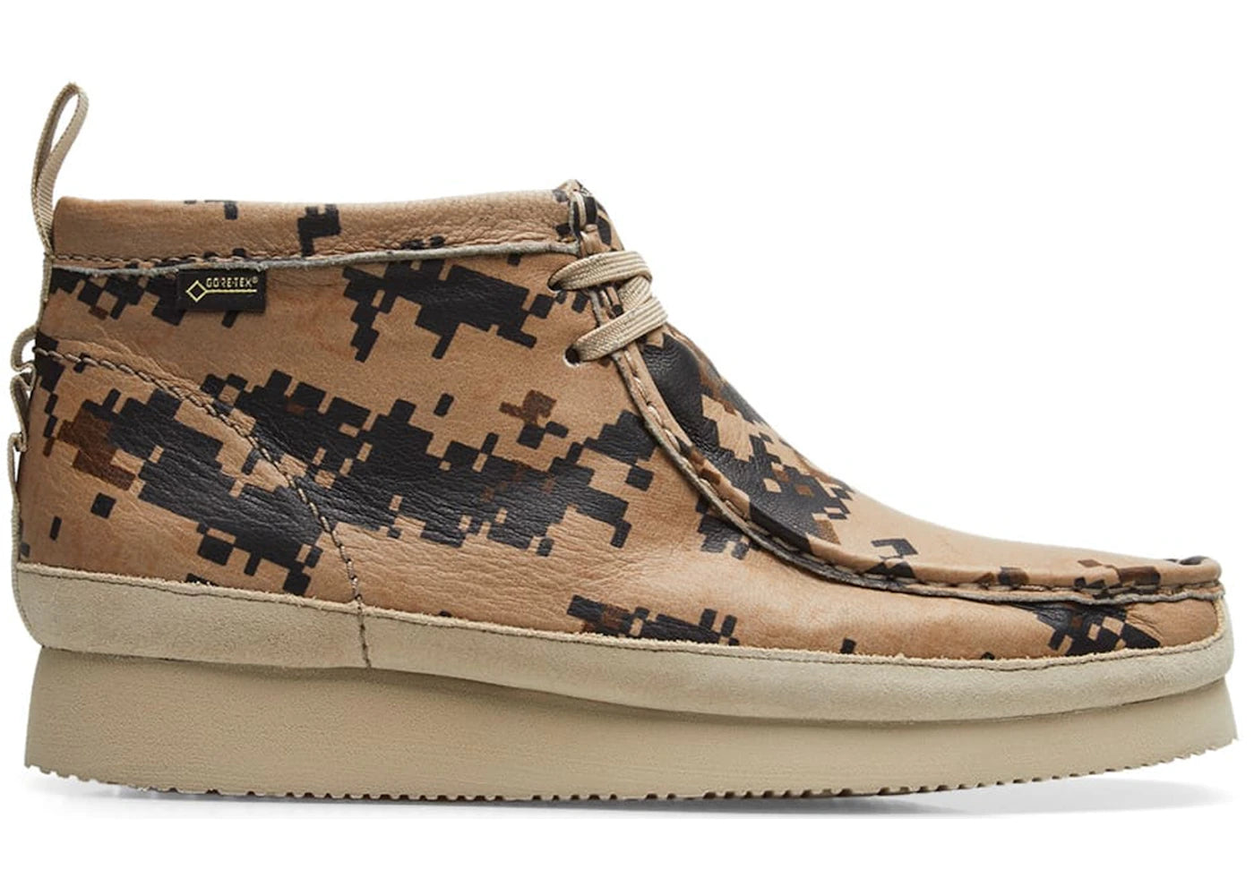 Clarks Wallabee GTX END. Digi Camo Earth Pixel