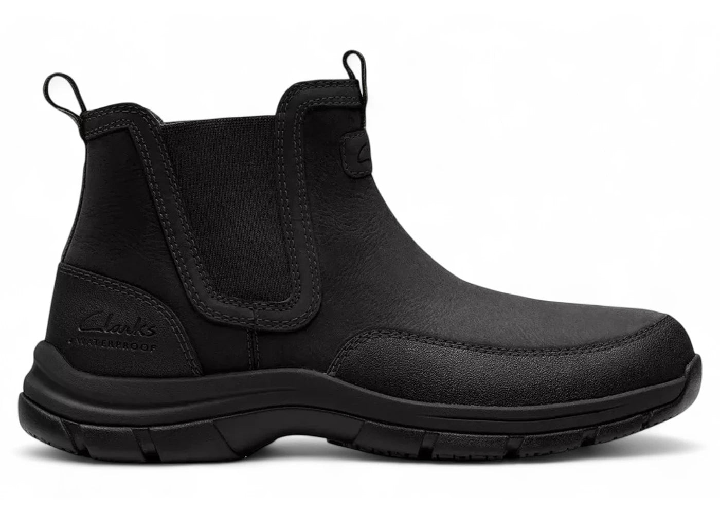 Clarks Walpath Easy Waterproof Black Leather