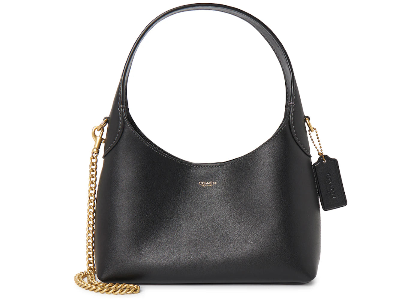 Coach Brooklyn 23 Chain Shoulder Bag Black